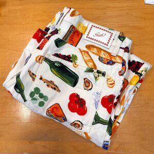 Lisa Says Gah Robyn Jeans - Italian Summer Food Print